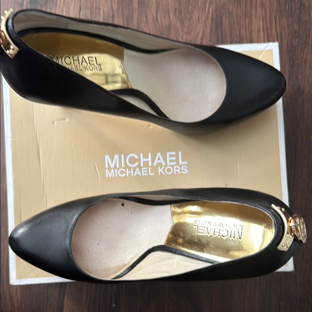 Michael Kors Black Heels with Classic Rounded Toe